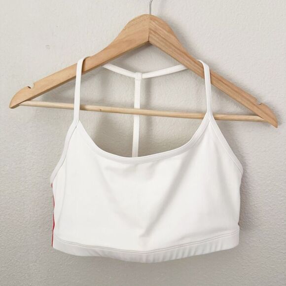 SPIRITUAL GANGSTER | Rainbow White T-Back Sports Bra Top  | Size Medium - Picture 4 of 9